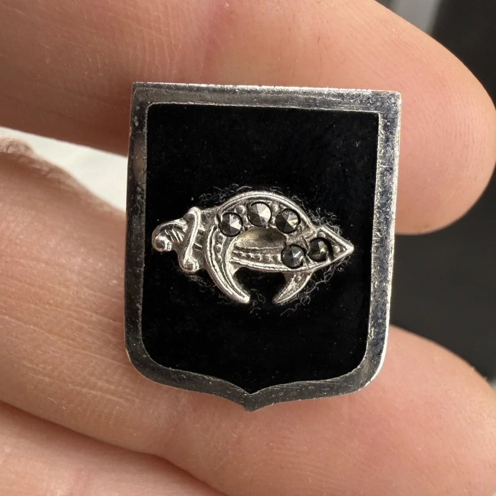 Vintage‎ Masonic Cufflinks Silver Tone